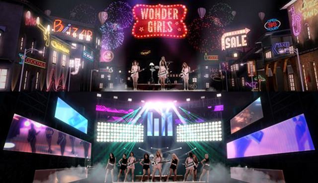 JYP 홀로그램 콘서트 화면. 홀로그램 콘서트 영상은 '2015 SBS 어워즈 페스티벌'에서 최초로 공개된다. /JYP엔터테인먼트 제공