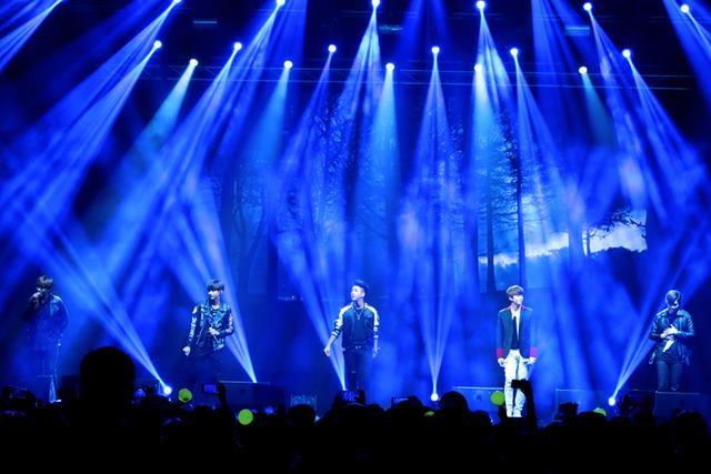 B1A4 홍콩 공연 현장. B1A4는 홍콩을 지나 핀란드, 독일, 스페인 등에서 월드투어를 이어간다. /WM엔터테인먼트 제공