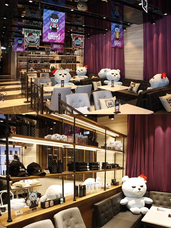 중국 상하이에 오픈하는 빅뱅 크렁크 카페. 크렁크는 지난 2013년 처음 공개된 이후 YG를 대표하는 캐릭터로 성장했다. /YG엔터테인먼트 제공