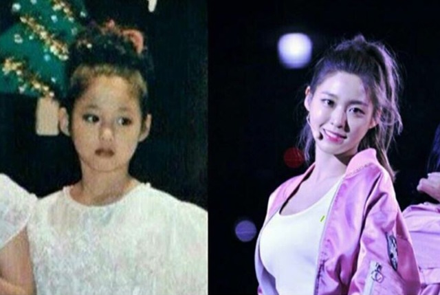 설현의 과거와 현재. 가수 겸 배우 설현이 인스타그램에 어릴적과 현재를 비교한 사진을 올렸다. /설현 인스타그램