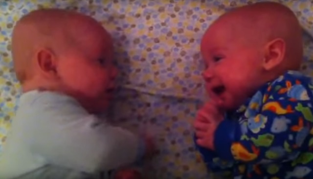 쌍둥이는 대화중! 최근 유튜브에 올라온 '귀여운 쌍둥이의 토크'가 눈길을 끈다./유튜브 캡처