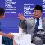 Prabowo Subianto pada Forum Ekonomi di Doha Qatar. Foto: AFP