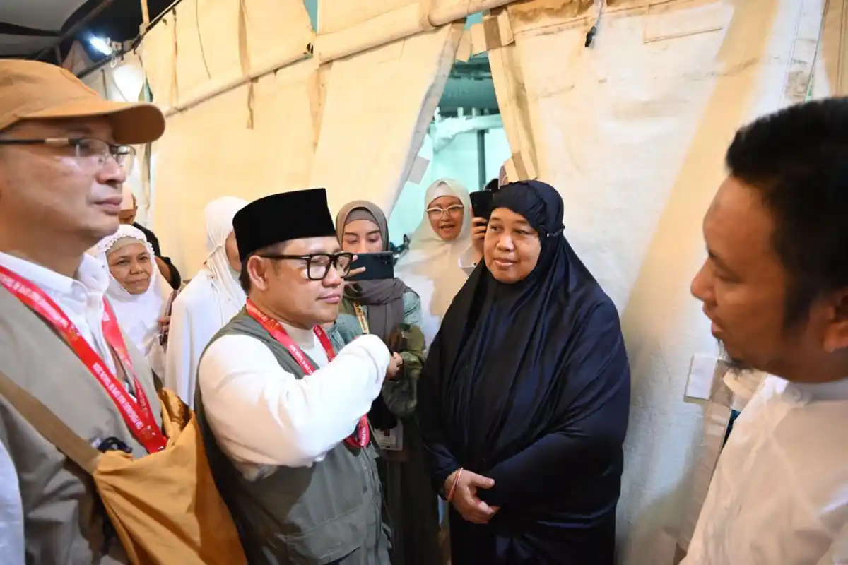 Cak Imin saat sidak ke Mina. Foto: twitter.com/cakimiNOW
