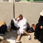 Jemaah haji kelelahan akibat cuaca panas ekstrem di Arab Saudi. Foto: AFP