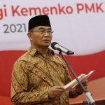 Menko PMK Muhadjir Effendy saat Rapat Koordinasi Nasional Pengawasan Intern Pemerintah Tahun 2021, Kamis, 27 Mei 2021. Foto: Humas Kemenko PMK