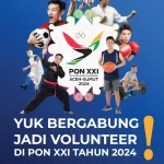 Banner pendaftaran relawan PON 2024. Foto: acehprov.go.id