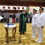 Penjabat (Pj) Gubernur Aceh Bustami Hamzah atas nama Presiden RI mengambil sumpah jabatan dan pelantikan Pj Bupati Pidie Samsul Azhar, Pj Bupati Gayo Lues Jata, dan Pj Wali Kota Sabang Andri Nourman di Anjong Mon Mata, Banda Aceh, Kamis sore, 18 Juli 2024. Foto for Line1.News