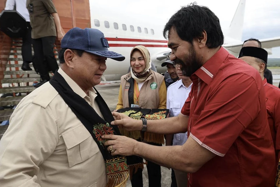 Prabowo Subianto dan Muzakir Manaf atau Mualem. Foto: Tim Media Prabowo Subianto