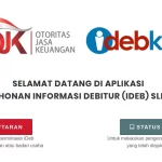 Tampilan awal laman idebku.ojk.go.id