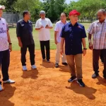 Ketua Umum KONI Aceh Kamaruddin Abu Bakar atau Abu Razak mengecek lima lokasi pelaksanaan atau venue PON di kompleks kampus Universitas Syiah Kuala (USK) Banda Aceh, Selasa, 23 Juli 2024. Foto: Humas KONI Aceh