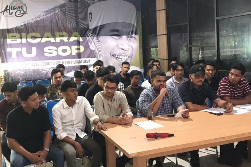 Aliansi Gen-Z menggelar acara 'Bicara Tu Sop' di Banda Aceh pada Kamis, 25 Juli 2024. Foto for Line1.News