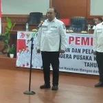 Sekretaris Daerah Aceh Jaya Teuku Reza Fahlevi membuka Latihan Pemusatan Pasukan Pengibar Bendera Pusaka Tahun 2024 di Aula Setdakab Aceh Jaya pada Rabu, 17 Juli 2024. Foto: acehjayakab.go.id