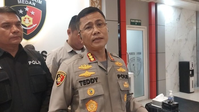 Kapolrestabes Medan Kombes Teddy Jhon Sahala Marbun. Foto: Finta Rahyuni/detikSumut