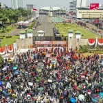 Demo tolak pengesahan RUU Pilkada foto Antara