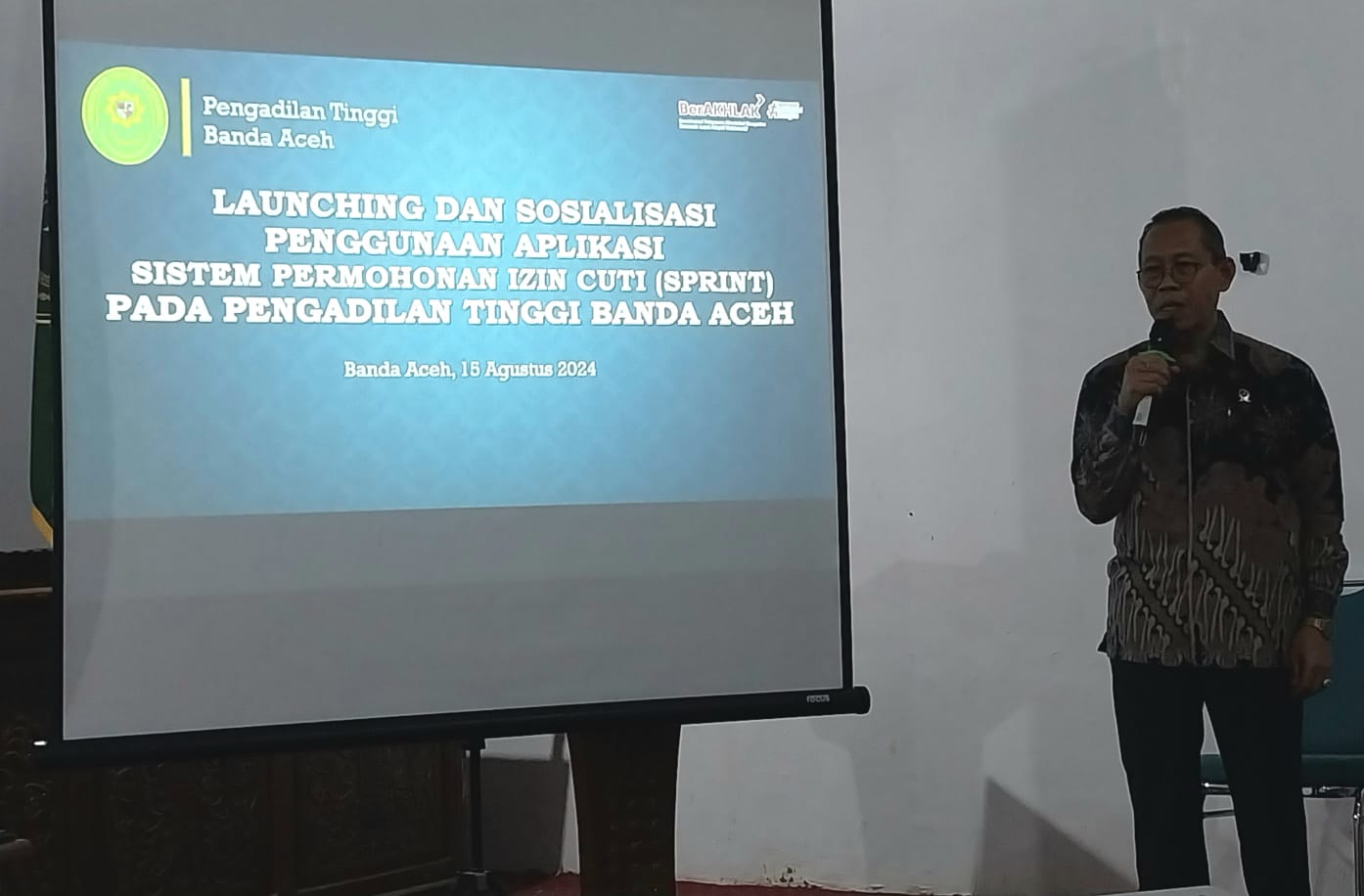 Pengadilan Tinggi Banda Aceh Luncurkan Sprint, Pengajuan Izin Cuti Lebih Mudah