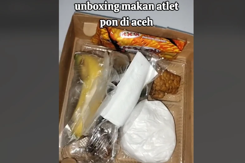 Viral di TikTok, Atlet PON Keluhkan Menu Makan Siang Berisi Cemilan Momogi
