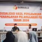 Sosialisasi hasil pengawasan dan penanganan Pemilu 2024, di Hotel Diana Lhokseumawe, Sabtu, 7 September 2024. Foto: Tami for Line1.News