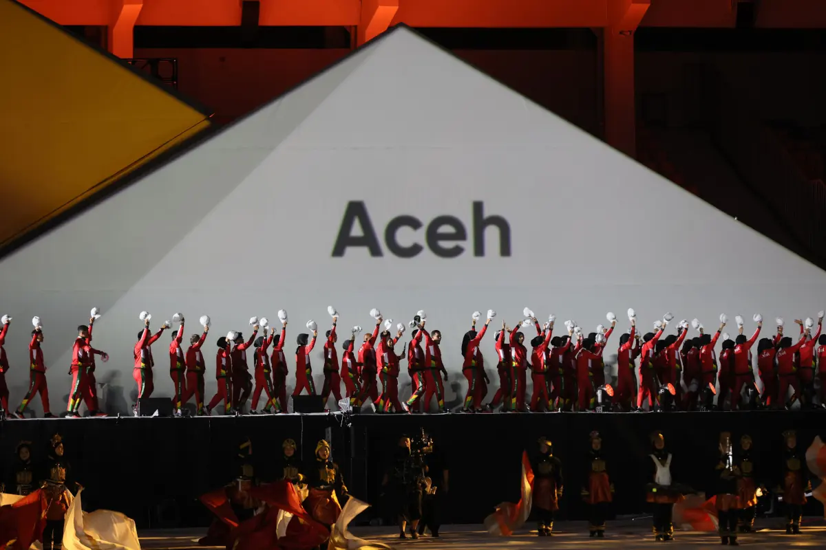 Parade kontingen Aceh. Foto: Adi G for Line1.News