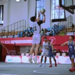 Pertandingan penyisihan Basket 3x3 di GOR Stadion Harapan Bangsa Lhong Raya, Banda Aceh. Foto: Istimewa