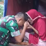 Kolonel Inf Ali Imran bertemu Aminah Majid. Foto-foto: Penrem Lilawangsa