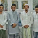 Syeh Fadhil bersama Tu Muhammad Dayah Al Madinatuddiniyah Babussalam Blang Blahdeh, Bireuen, Jumat, 27 September 2024. Foto for Line1.News