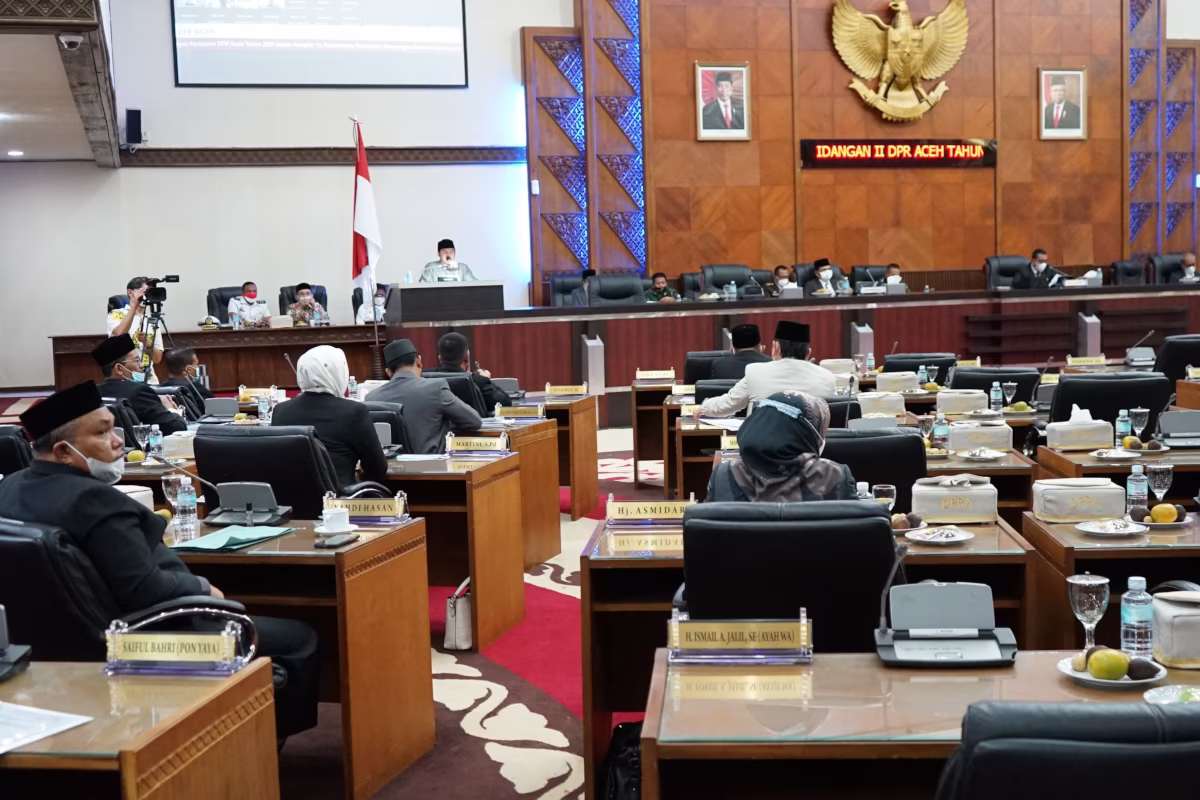 Rapat Paripurna di DPRA. Foto: Istimewa