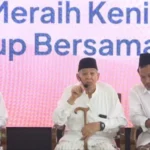 Profesor Quraish Shihab dan Gus Baha menghadiri harlah ke-20 Pusat Studi Al-Quran sekaligus Maulid Nabi di Masjid Bayt Al-Qur'an, Tangerang Selatan, Banten, Sabtu (28/9/2024). Foto: nu.or.id