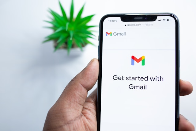 Tampilan langkah-langkah membuat tanda tangan email di Gmail