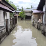 Air luapan Krueng Teukah merendam rumah warga