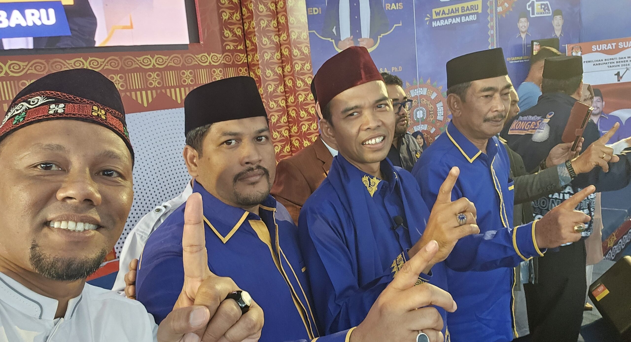 Syeh Fadhil bersama UAS dan Edi Rais