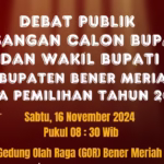 debat publik pilkada bener meriah