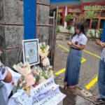 karangan bungan untuk GR