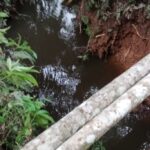 Salah satu parit di sekitar PT Betami Berkah Bersama