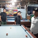 Satpol PP WH Lhokseumawe razia tempat biliar. Foto: Tangkapan Layar