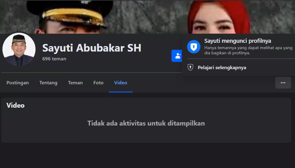 Akun Facebook Sayuti Abubakar SH
