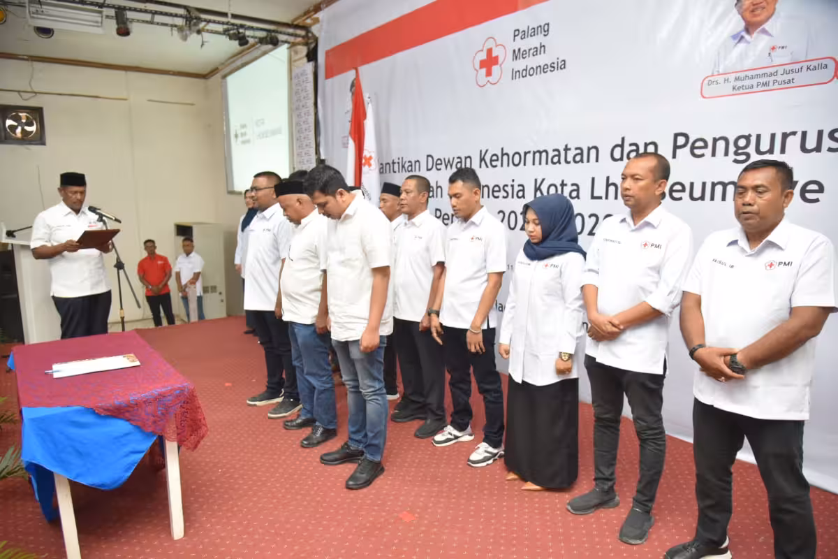 Pelantikan PMI Lhokseumawe (1)