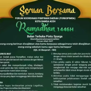 Seruan Bersama Forkopimda Banda Aceh