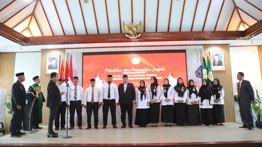 Wali Kota Sayuti lantik pejabat fungsional