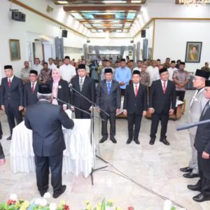 pelantikan pejabat eselon II Aceh Utara hl