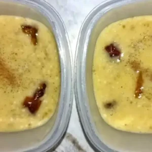 Pisang telur kurma kukus