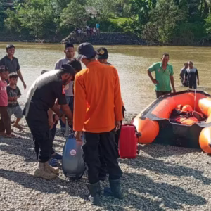Upaya pencarian korban hilang di Krueng Meureubo