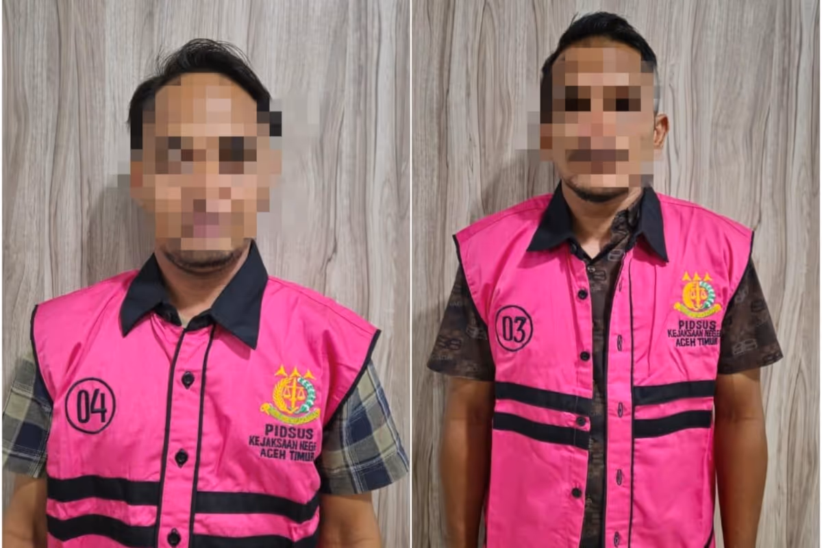 Dua tersangka dugaan korupsi pembangunan dermaga TPI Kuala Leuge