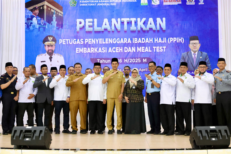 Plt Sekda Nasir usai lantik PPIH Embarkasi Aceh