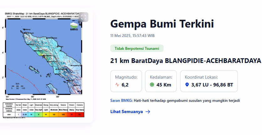 Gempa Abdya