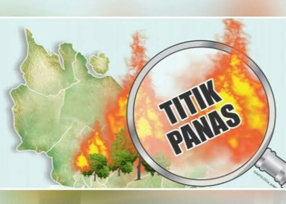 IIustrasi titik api atau panas
