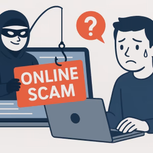 Ilustrasi penipuan online