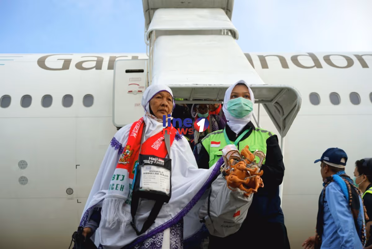 Jemaah haji aceh tiba line1news fakhrurrazi (1)