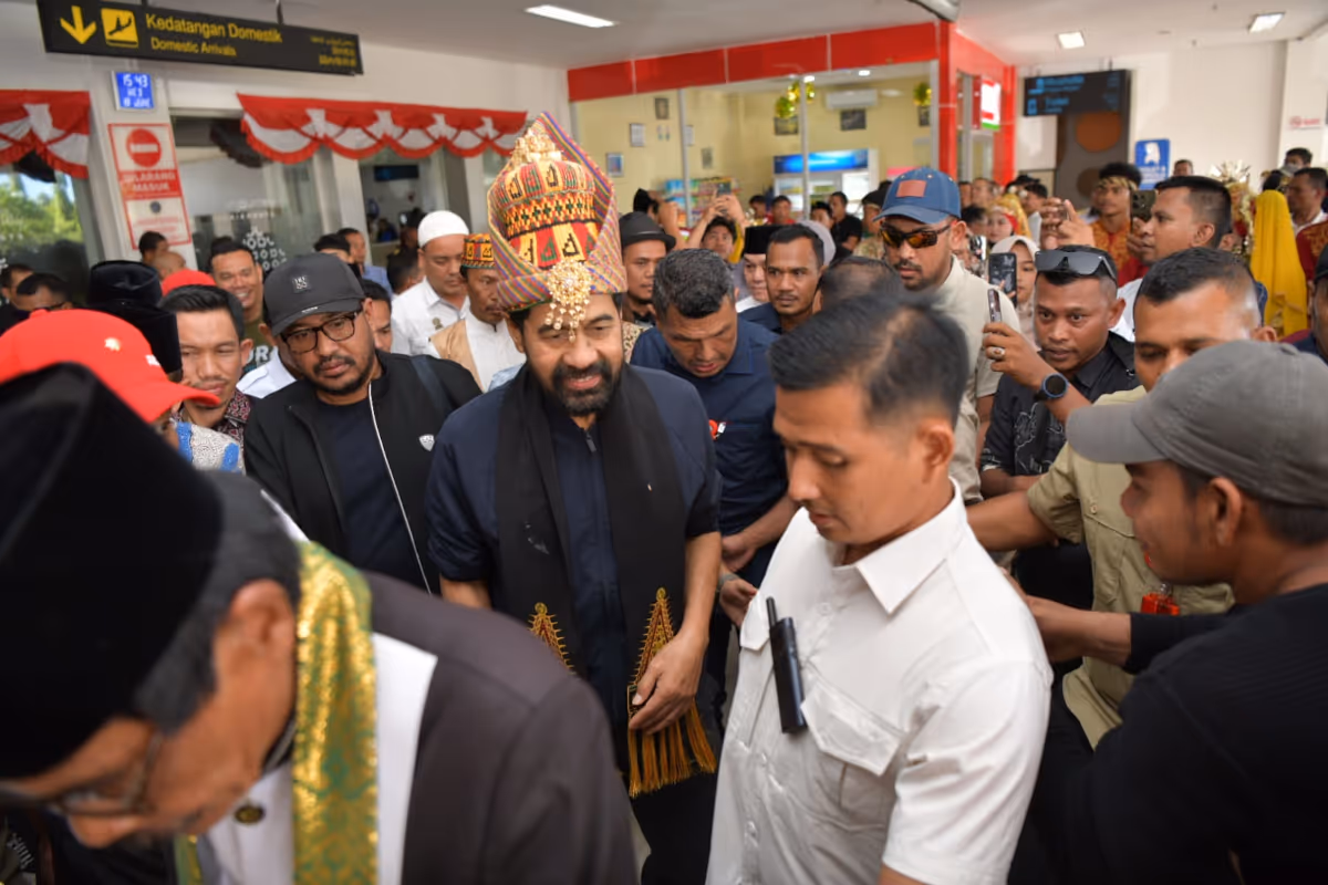 Konferensi pers Mualem soal 4 pulau (10)