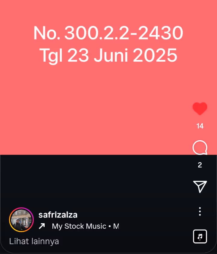 Nomor Kepmendagri