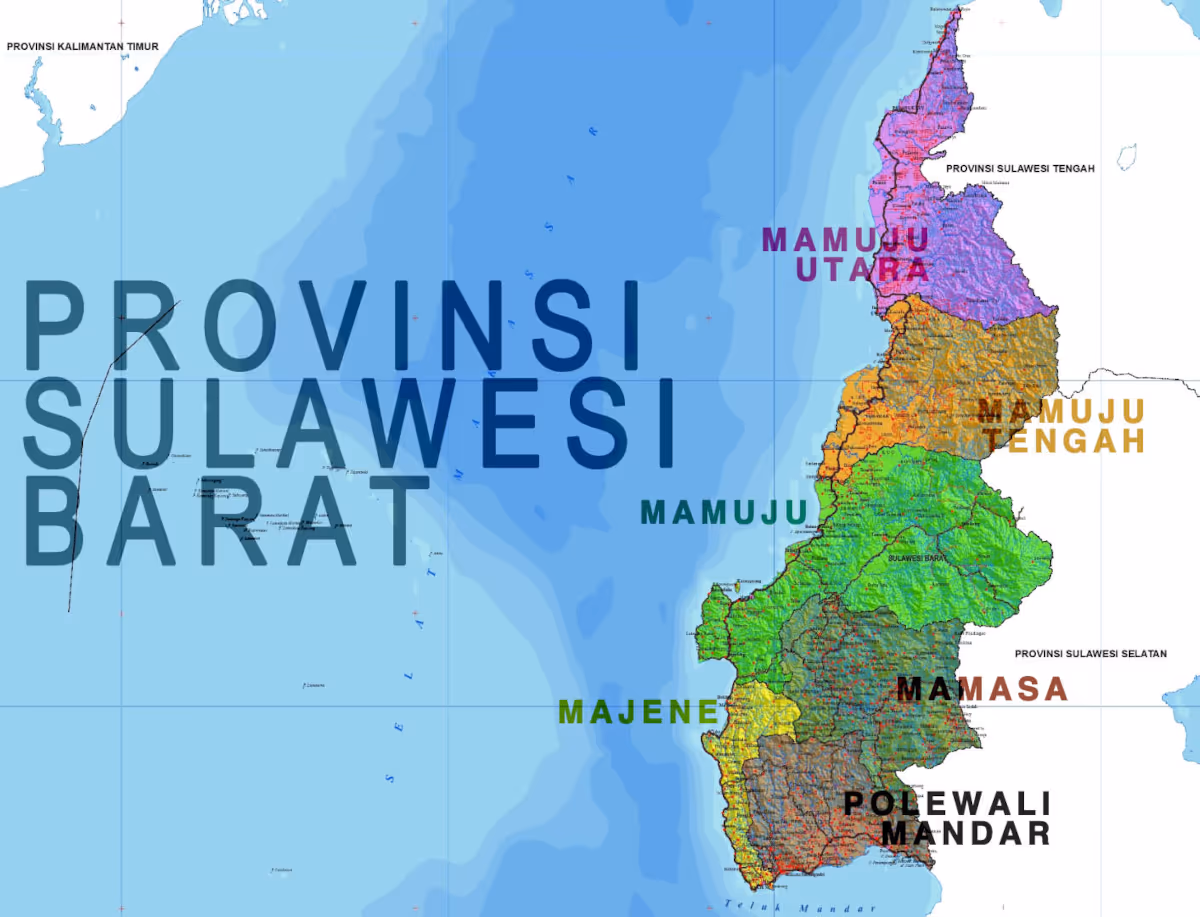 Peta Provinsi Sulawesi Barat